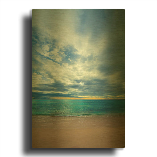 'Sliver of Hope' By Lizzy Davis Gold Metal Wall Art