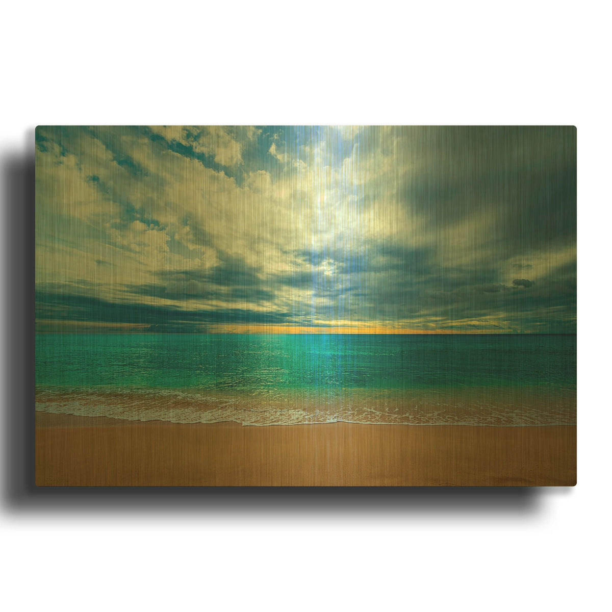 'The Last Light' By Lizzy Davis Gold Metal Wall Art