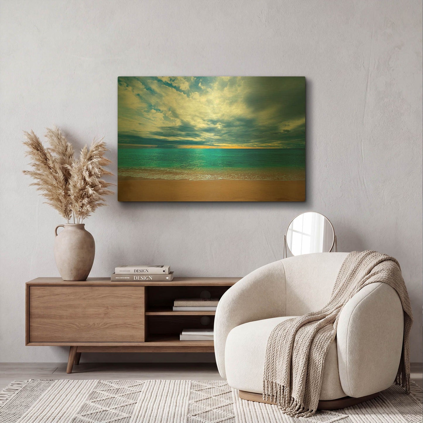 'The Last Light' By Lizzy Davis Gold Metal Wall Art