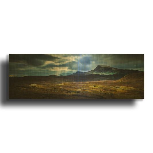 'Quiraing Lightpools' By Lynne Douglas Gold Metal Wall Art