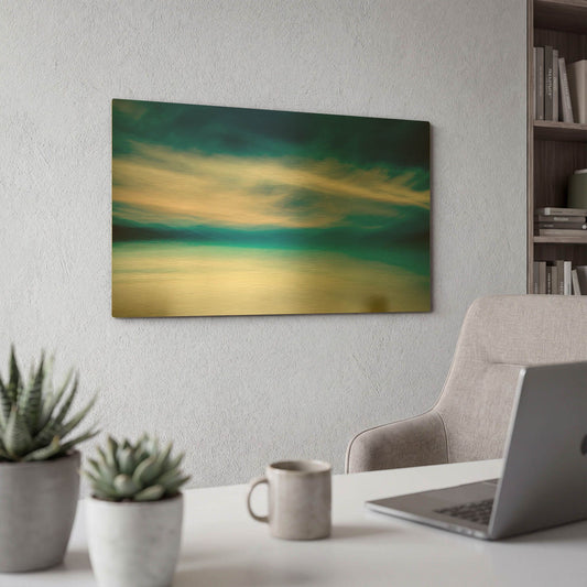 'Singing Hills' By Lynne Douglas Gold Metal Wall Art