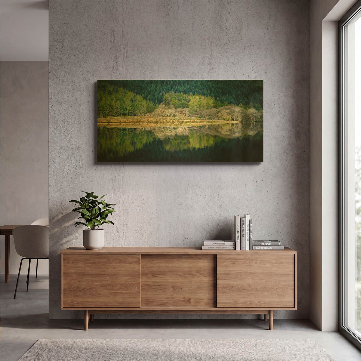 'Spring Greens' By Lynne Douglas Gold Metal Wall Art