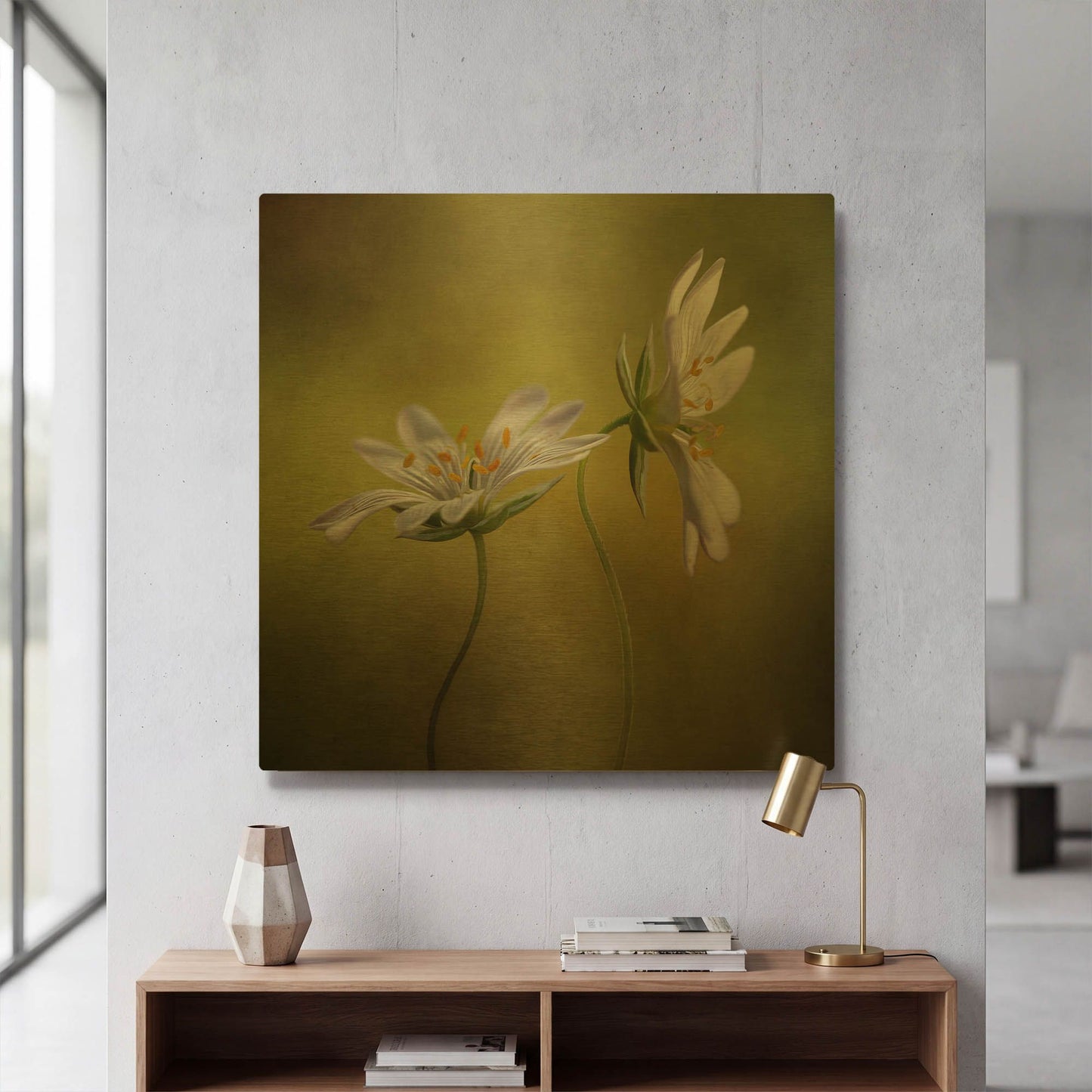 'Echo' By Mandy Disher Gold Metal Wall Art