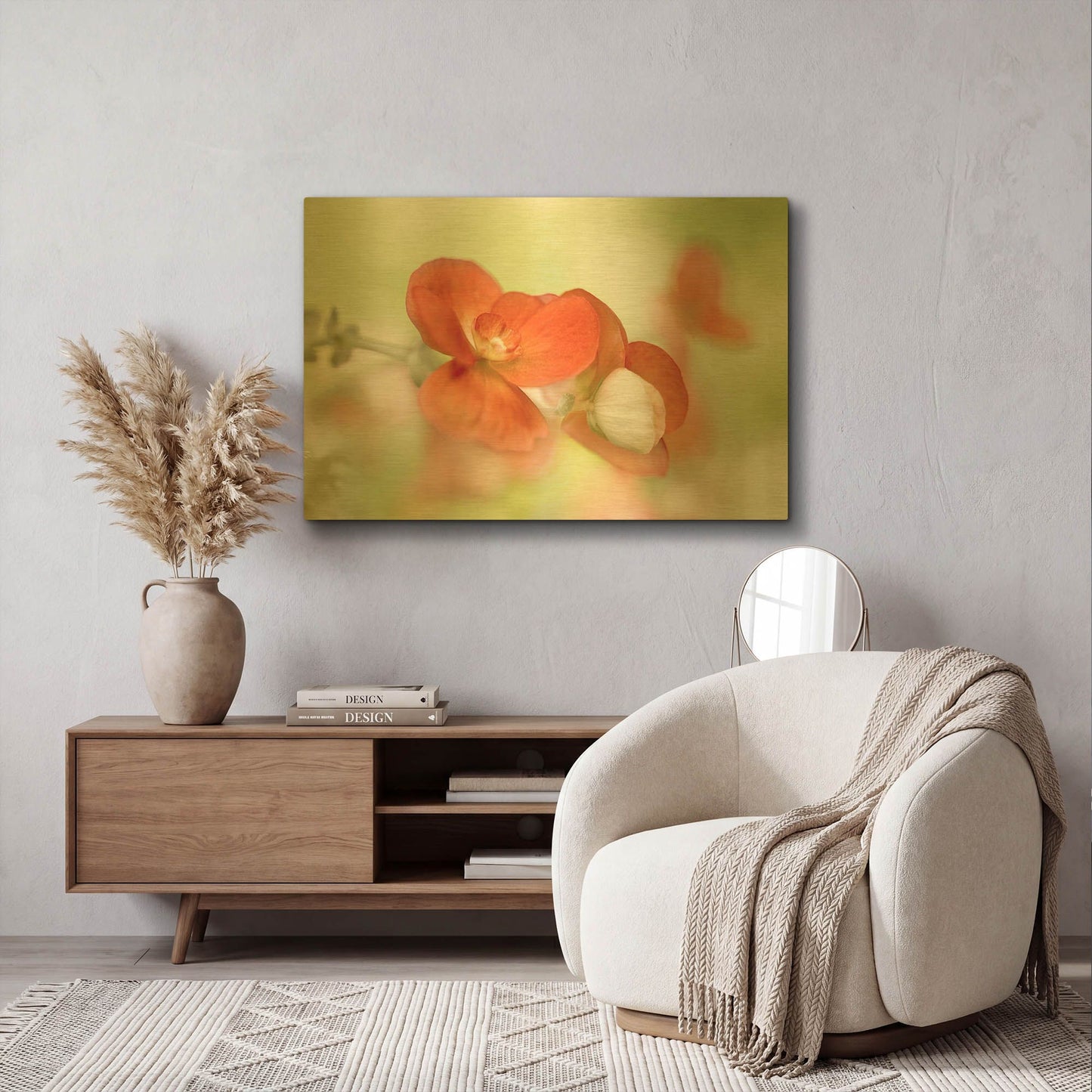 'Summer Glow' By Mandy Disher Gold Metal Wall Art