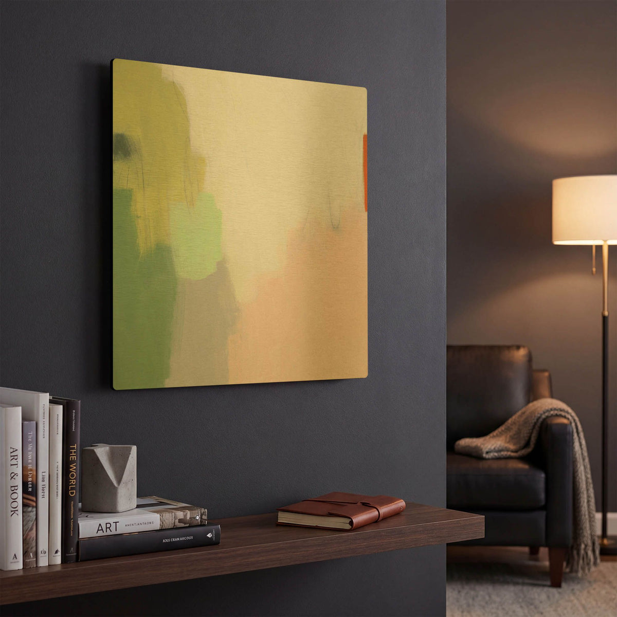 'Lemon Ambrosia' By Melissa Donoho Gold Metal Wall Art