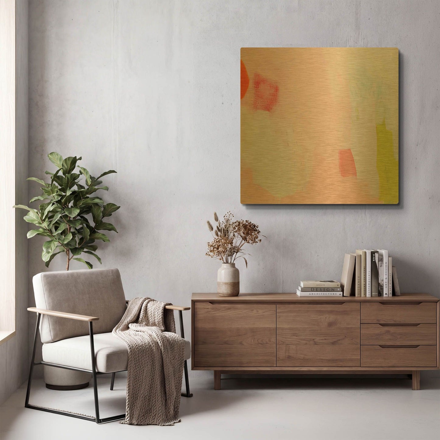 'Seed Pack' By Melissa Donoho Gold Metal Wall Art