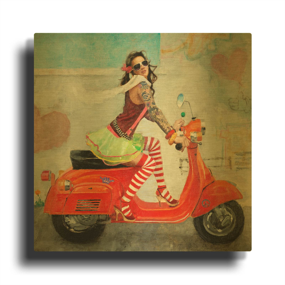 'This Is How I Roll' By Michael Fitzpatrick Gold Metal Wall Art