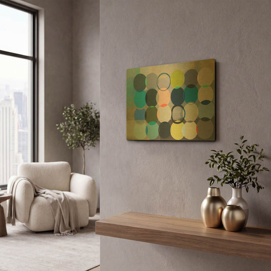 'All of Space Is Completely Silent' By Naomi Taitz Duffy Gold Metal Wall Art