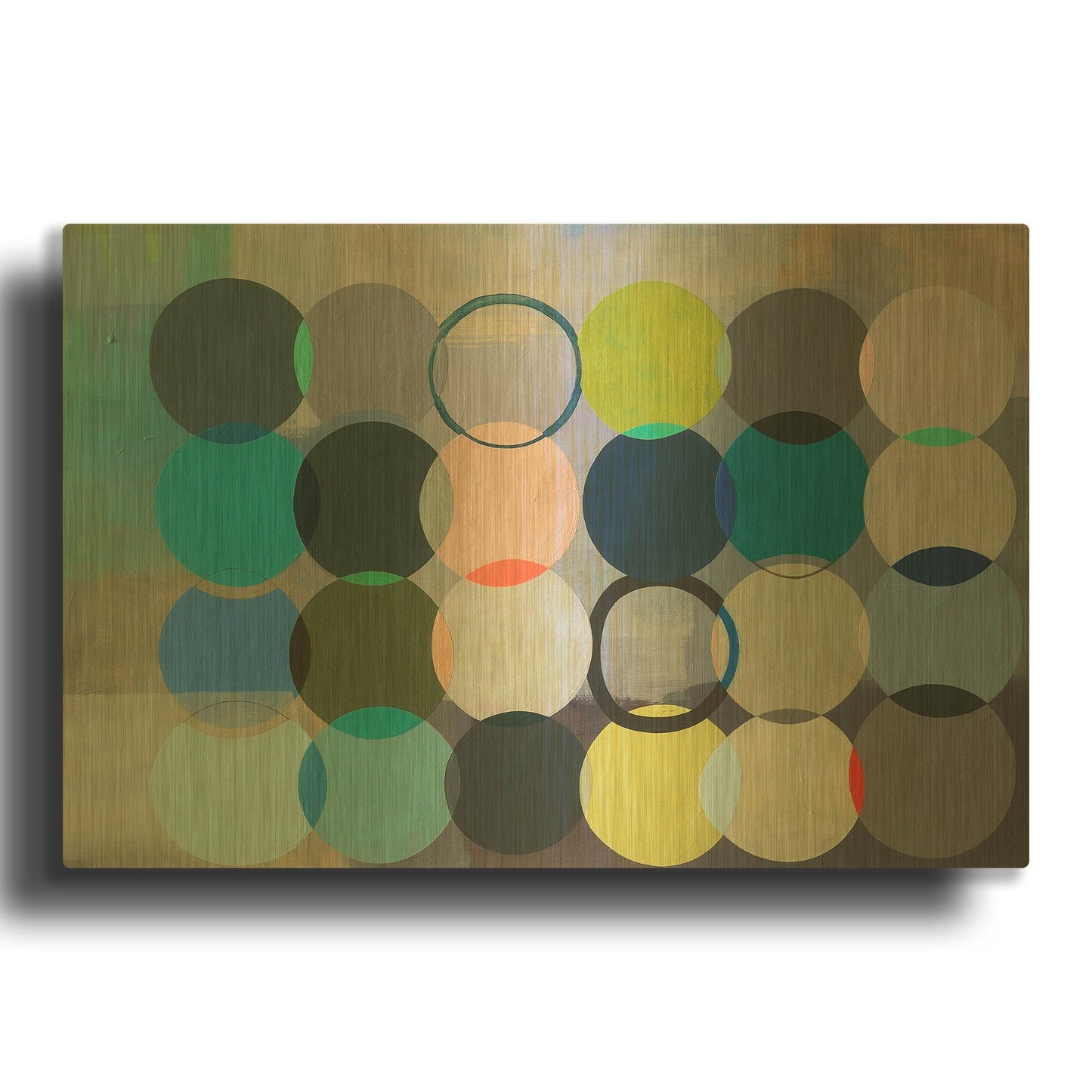 'All of Space Is Completely Silent' By Naomi Taitz Duffy Gold Metal Wall Art