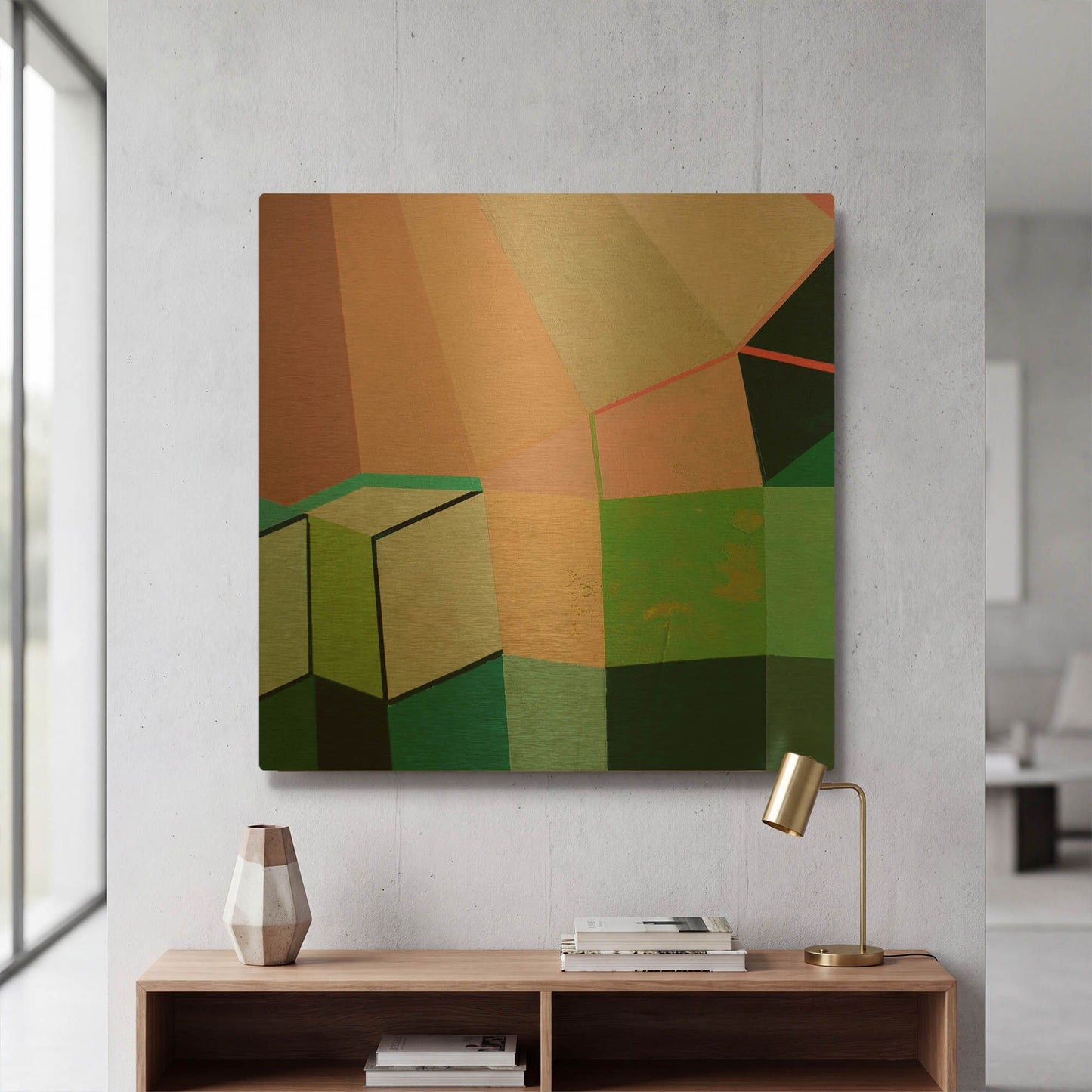 'Angles No. 1' By Naomi Taitz Duffy Gold Metal Wall Art