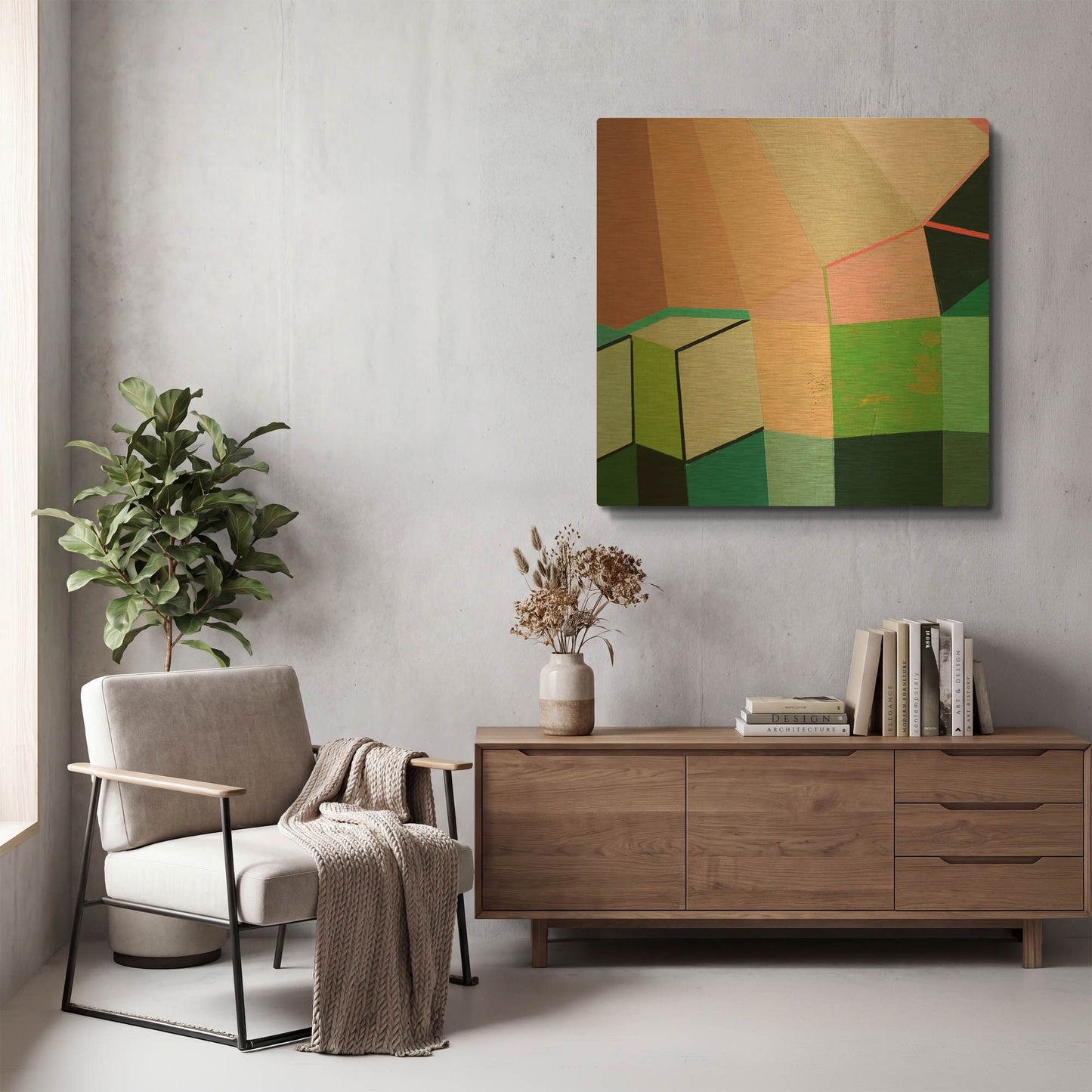'Angles No. 1' By Naomi Taitz Duffy Gold Metal Wall Art