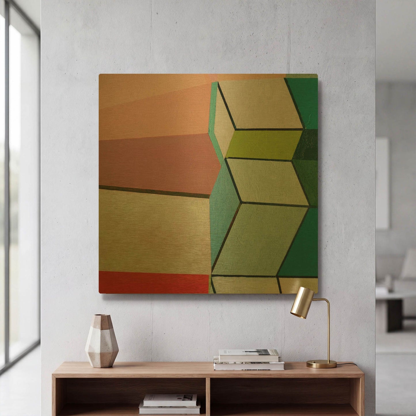 'Angles No. 2' By Naomi Taitz Duffy Gold Metal Wall Art
