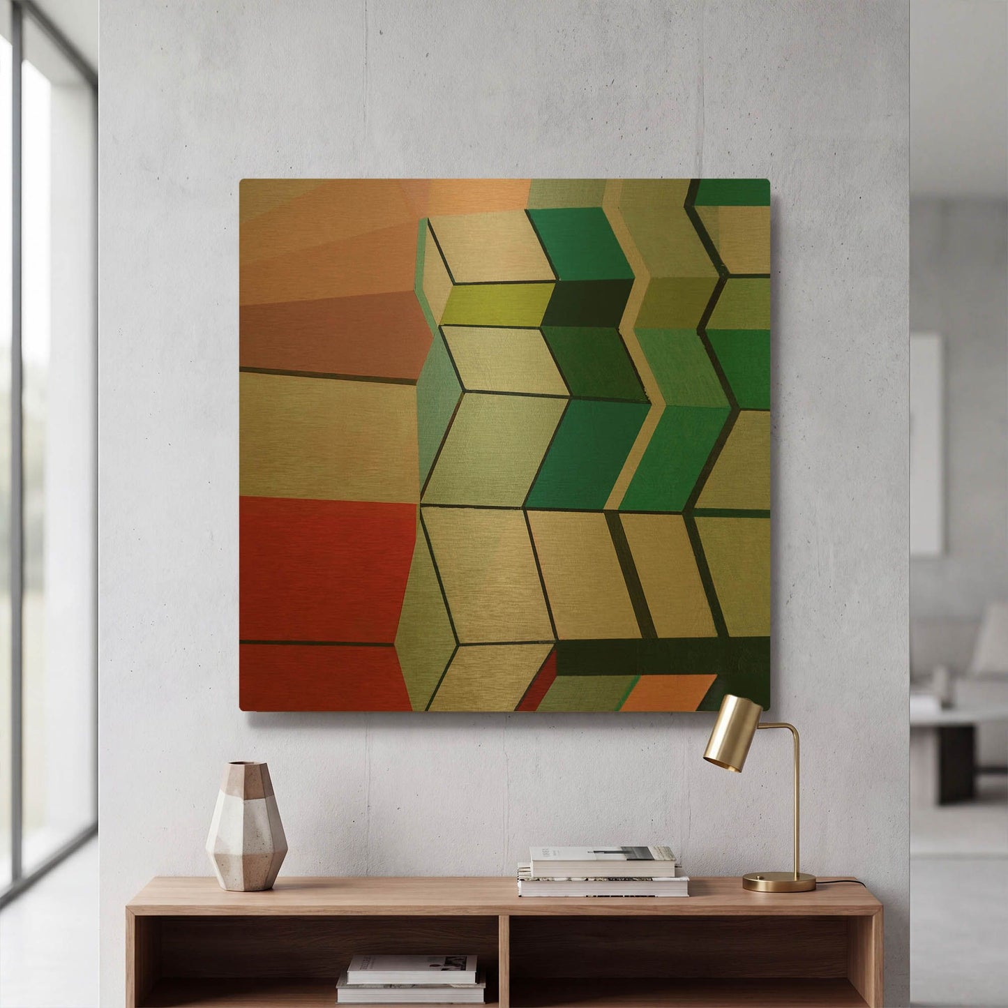 'Angles No. 3' By Naomi Taitz Duffy Gold Metal Wall Art