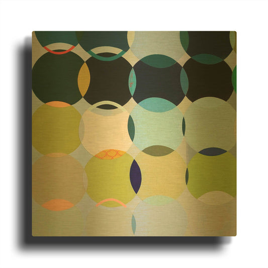 'Circles No. 1' By Naomi Taitz Duffy Gold Metal Wall Art