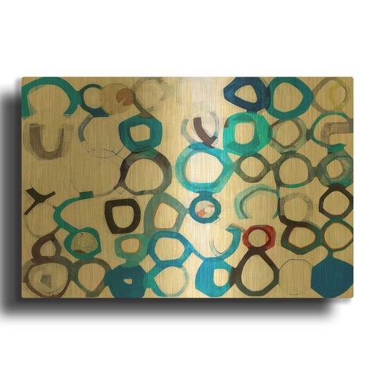 'Evolutions' By Naomi Taitz Duffy Gold Metal Wall Art