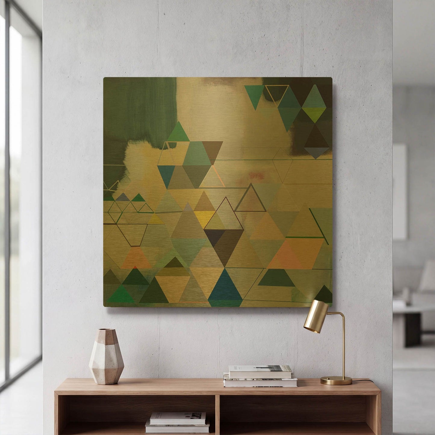 'Journey Time' By Naomi Taitz Duffy Gold Metal Wall Art