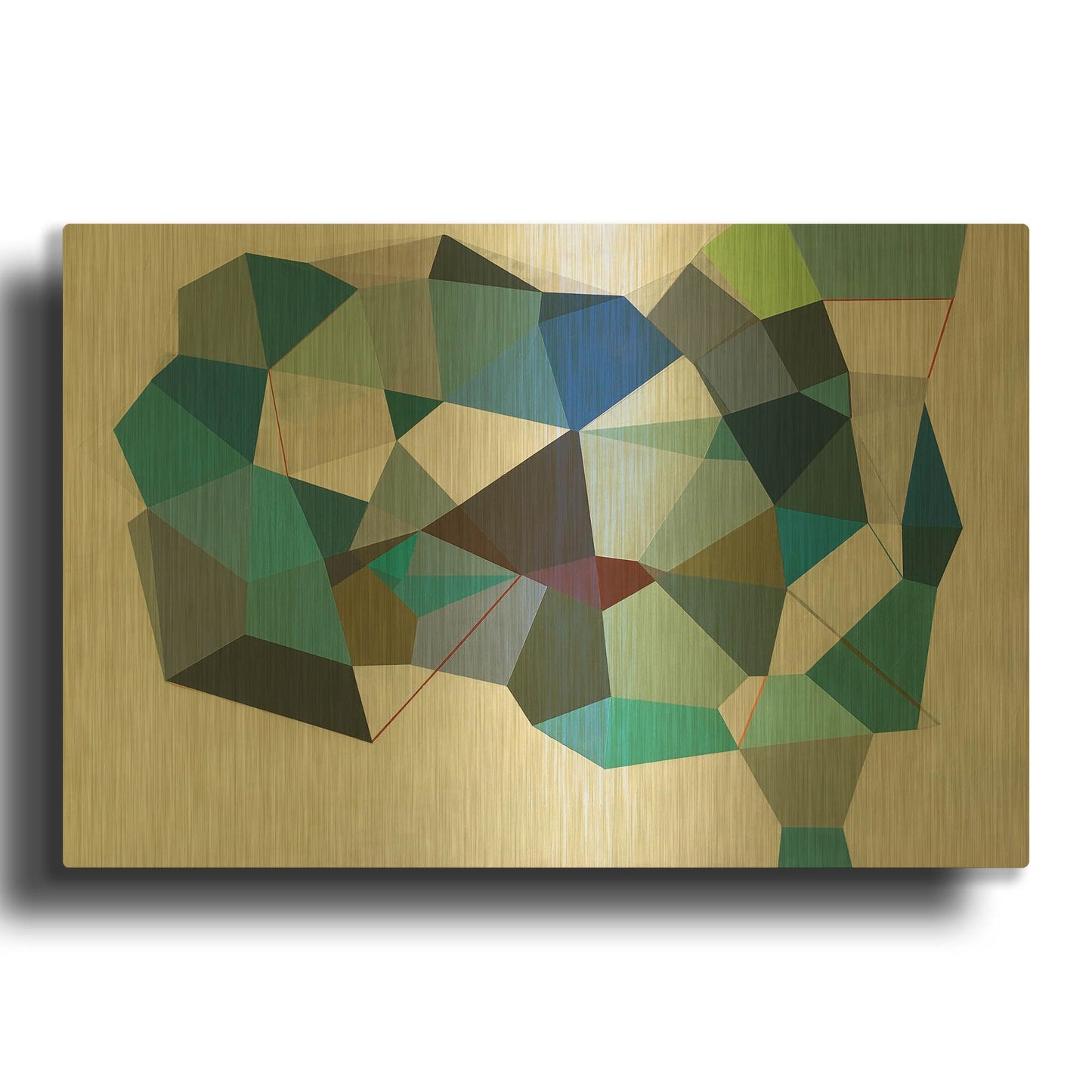 'No Apparent Reason' By Naomi Taitz Duffy Gold Metal Wall Art