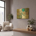 'Paper Abstract 3' By Naomi Taitz Duffy Gold Metal Wall Art