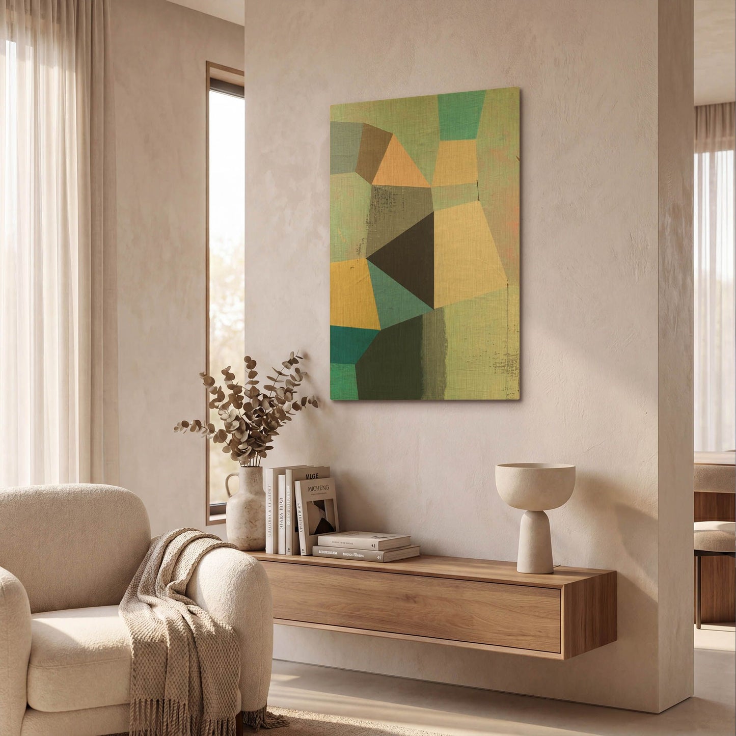 'Sitting Still' By Naomi Taitz Duffy Gold Metal Wall Art