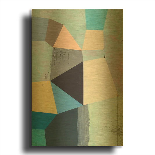 'Sitting Still' By Naomi Taitz Duffy Gold Metal Wall Art