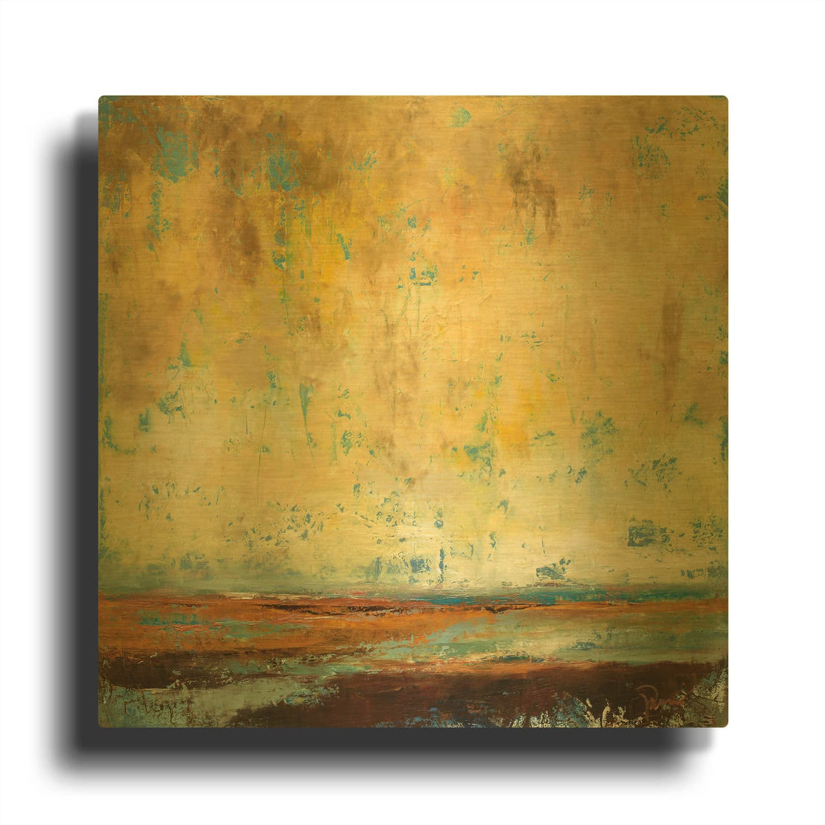 'Air Quality' By Patrick Dennis Gold Metal Wall Art
