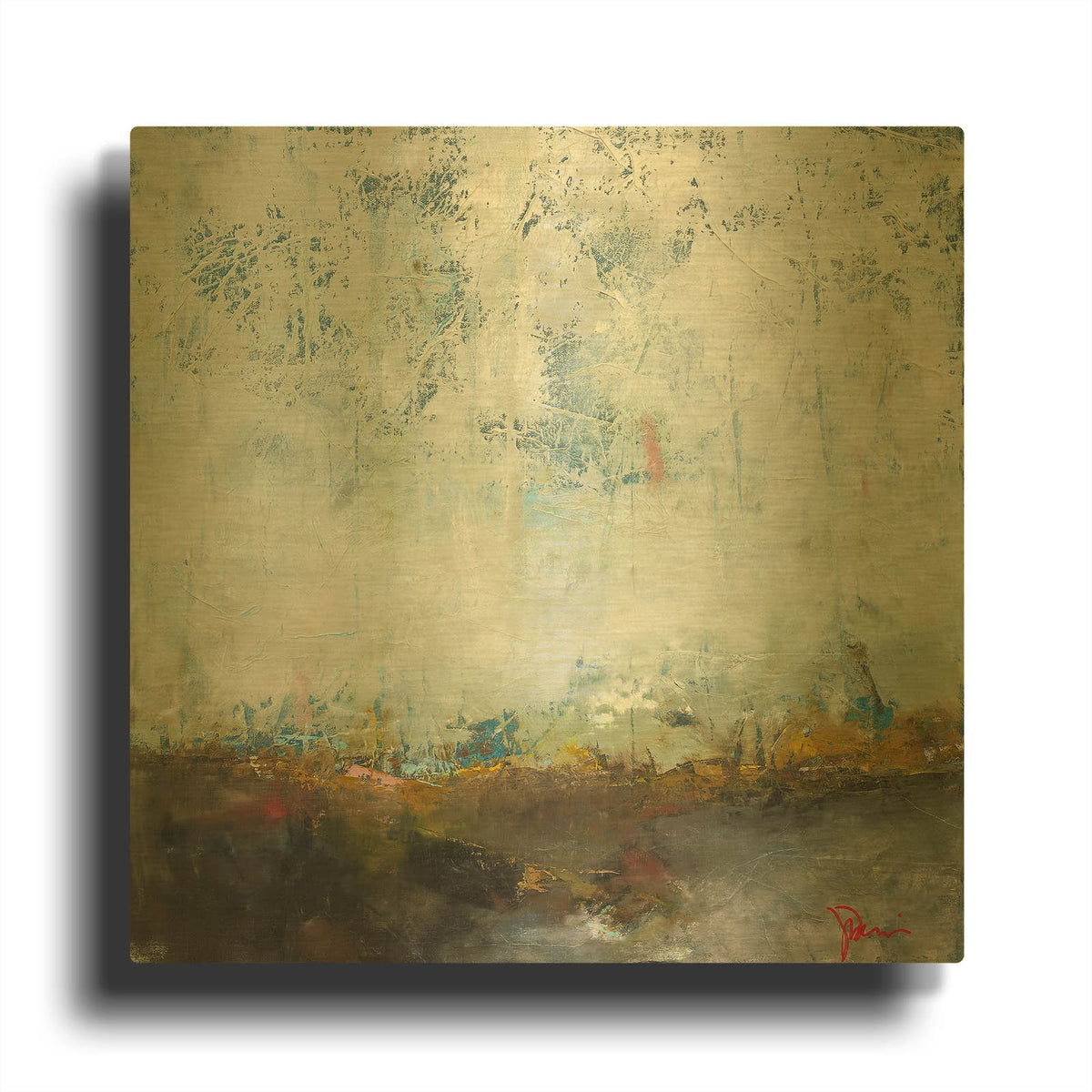 'In The Pink' By Patrick Dennis Gold Metal Wall Art