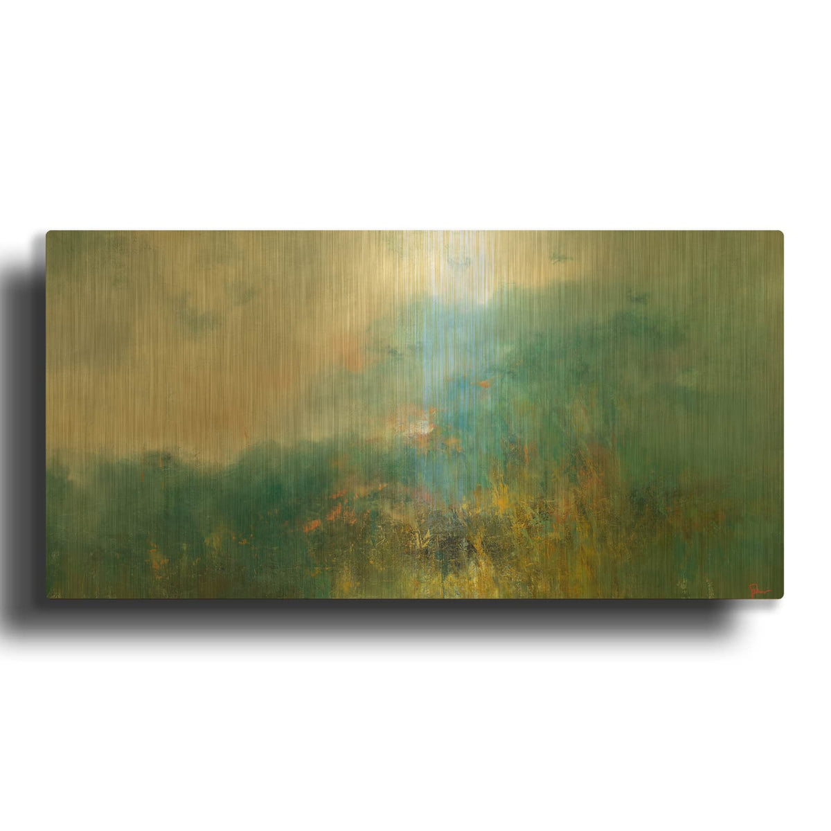 'Incoming' By Patrick Dennis Gold Metal Wall Art