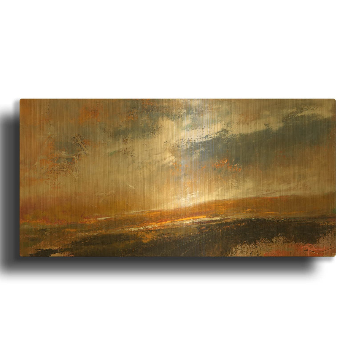 'Last of The Green' By Patrick Dennis Gold Metal Wall Art