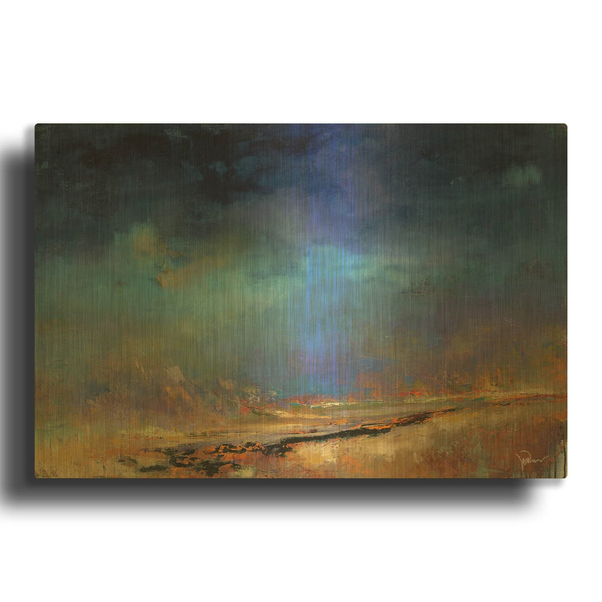 'Lost Land' By Patrick Dennis Gold Metal Wall Art