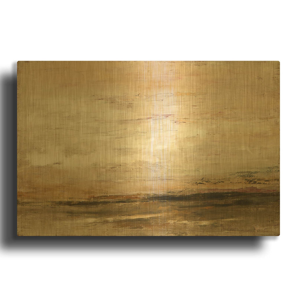 'Newsworthy' By Patrick Dennis Gold Metal Wall Art