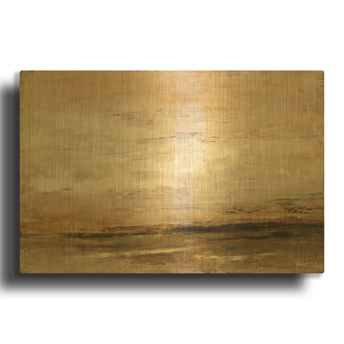 'Newsworthy' By Patrick Dennis Gold Metal Wall Art