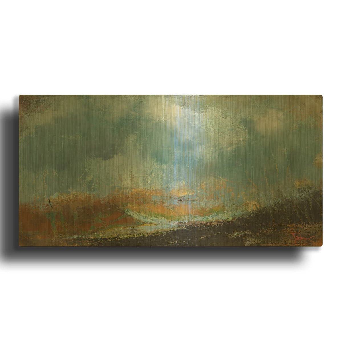 'Spires' By Patrick Dennis Gold Metal Wall Art