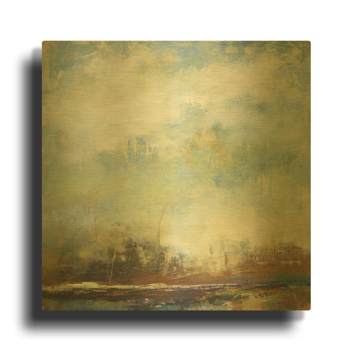 'Thai Effect' By Patrick Dennis Gold Metal Wall Art