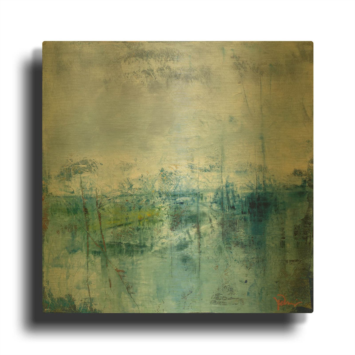 'Thaw' By Patrick Dennis Gold Metal Wall Art