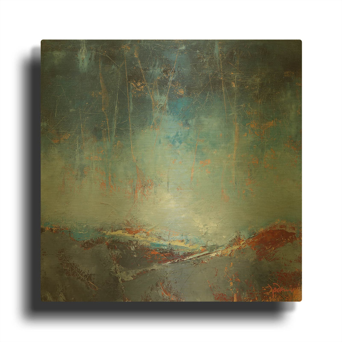'The Pass' By Patrick Dennis Gold Metal Wall Art