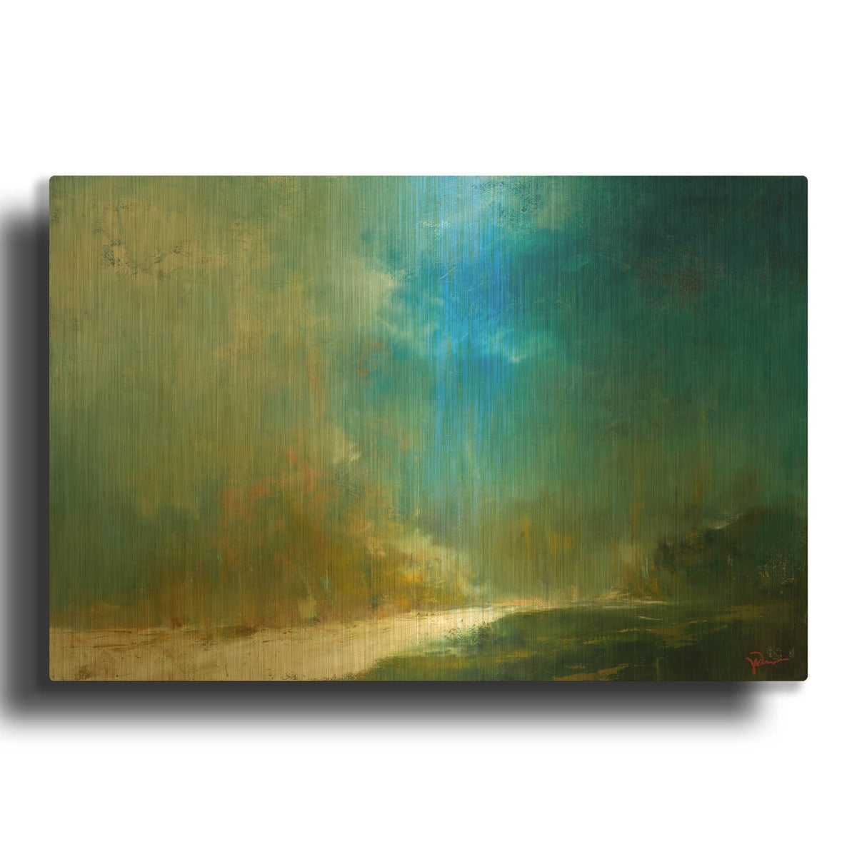 'The Path' By Patrick Dennis Gold Metal Wall Art