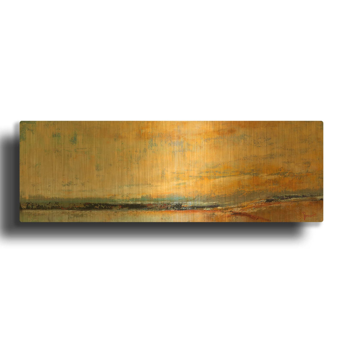 'Winter Sky' By Patrick Dennis Gold Metal Wall Art