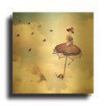 'Another Kind of Mary Poppins' By Paula Belle Flores Gold Metal Wall Art