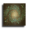 'Butterfly Galaxy' By Paula Belle Flores Gold Metal Wall Art