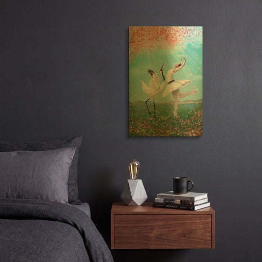 'Dance Like No Other' By Paula Belle Flores Gold Metal Wall Art