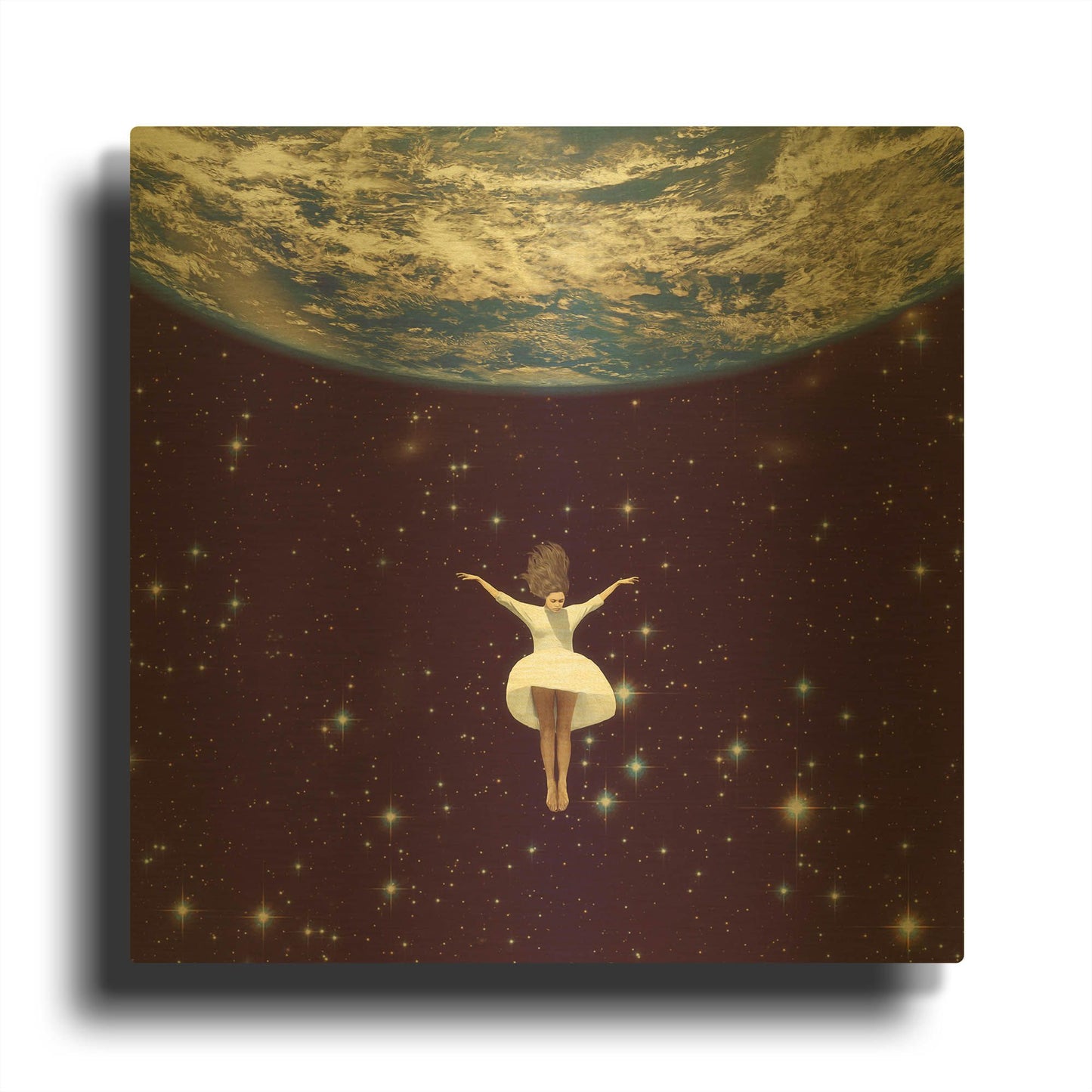 'Let It All Go' By Paula Belle Flores Gold Metal Wall Art