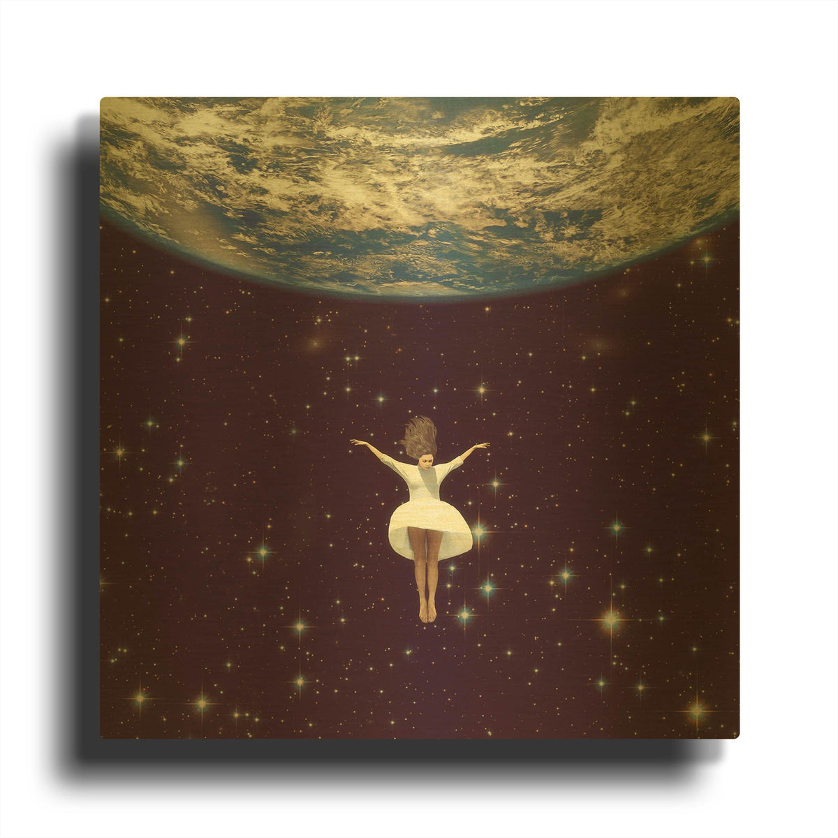'Let It All Go' By Paula Belle Flores Gold Metal Wall Art
