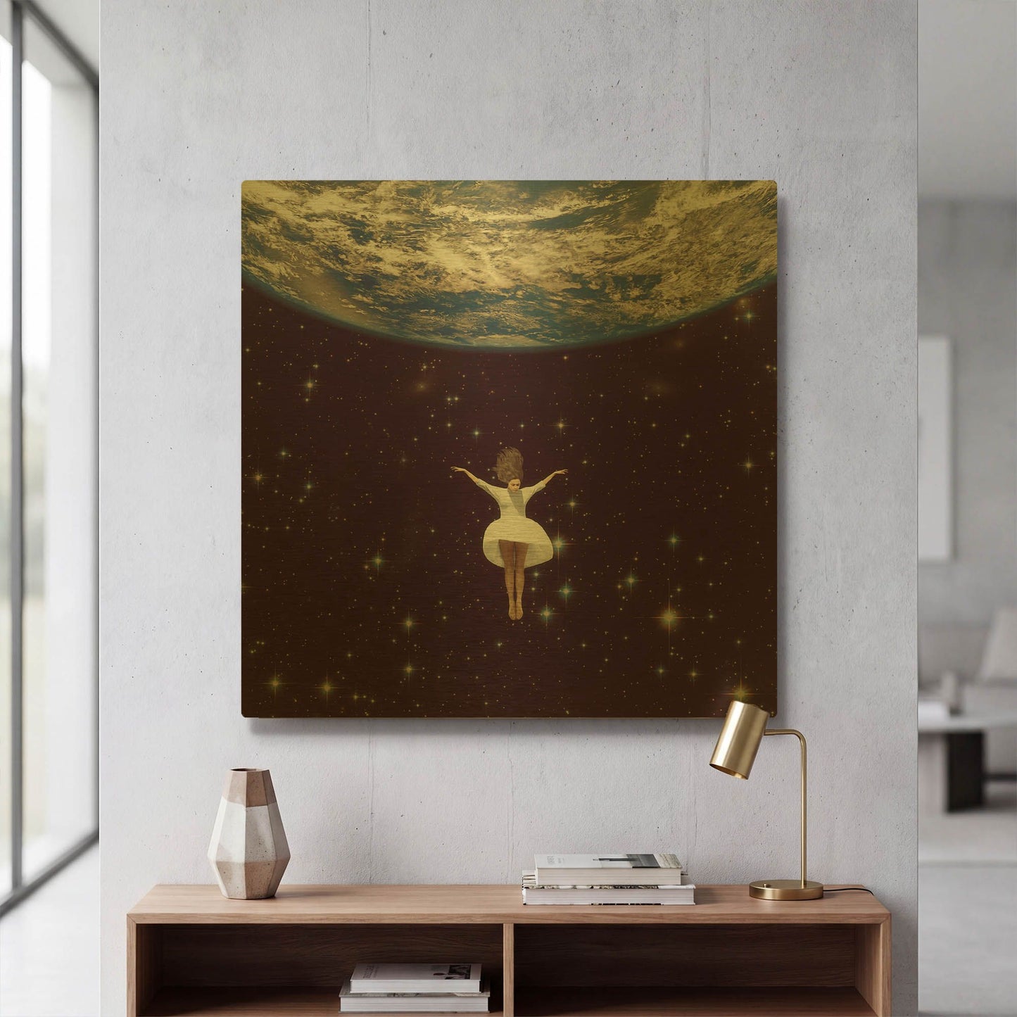 'Let It All Go' By Paula Belle Flores Gold Metal Wall Art
