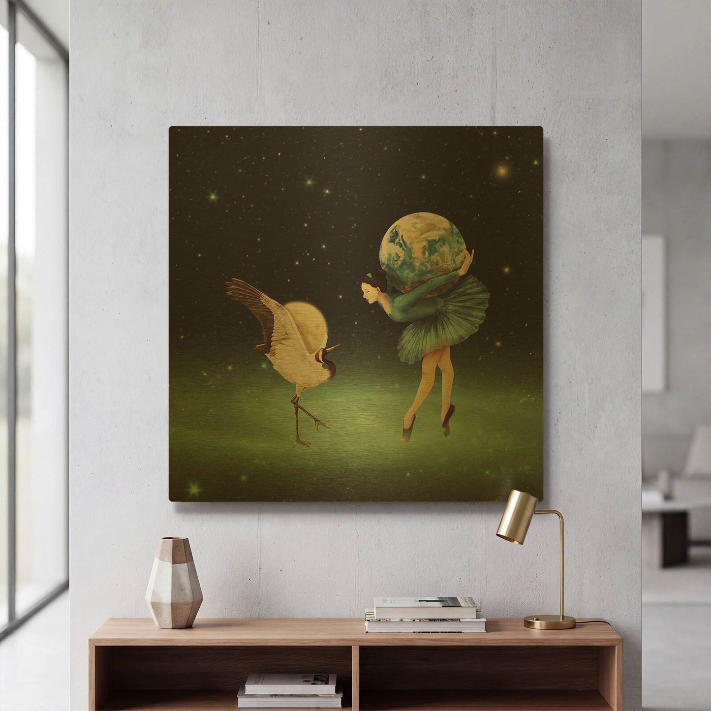'Life is Just a Dance' By Paula Belle Flores Gold Metal Wall Art