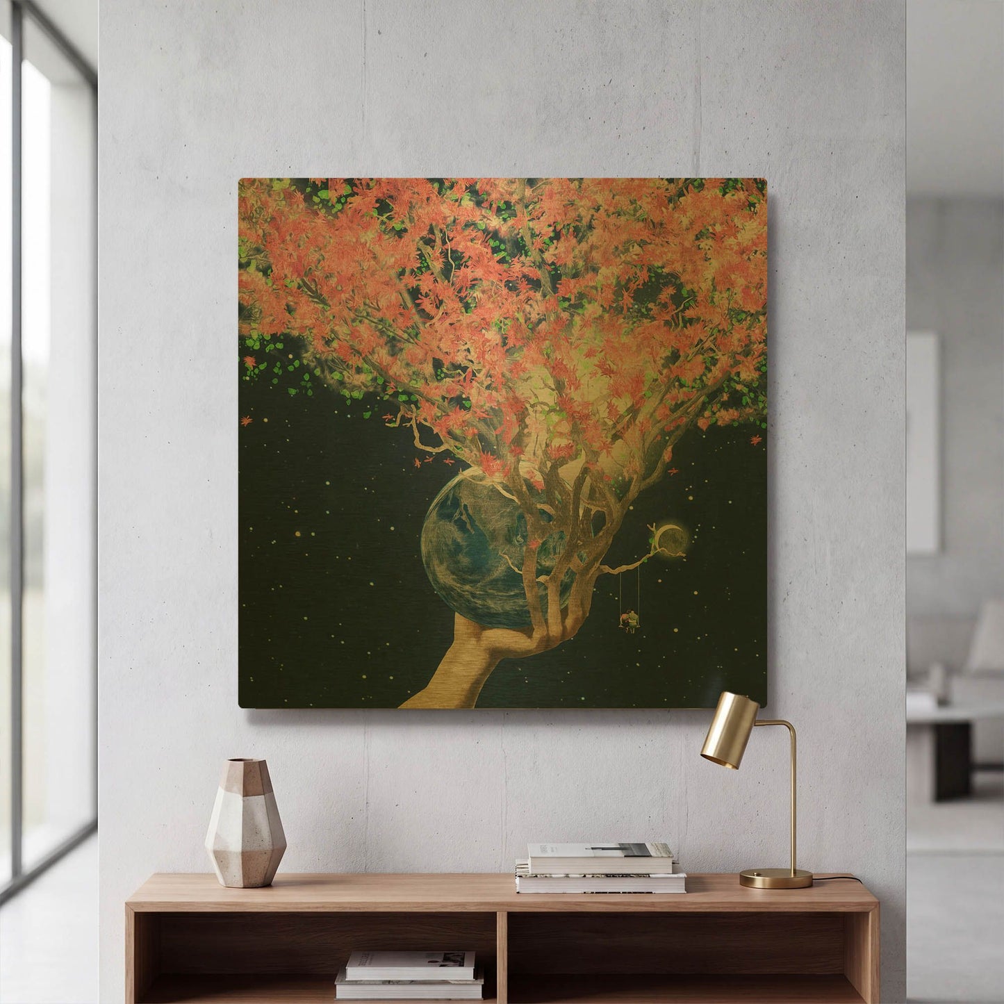 'Love Makes The Faith Bloom' By Paula Belle Flores Gold Metal Wall Art