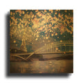 'Love Wish Lanterns Over Paris' By Paula Belle Flores Gold Metal Wall Art
