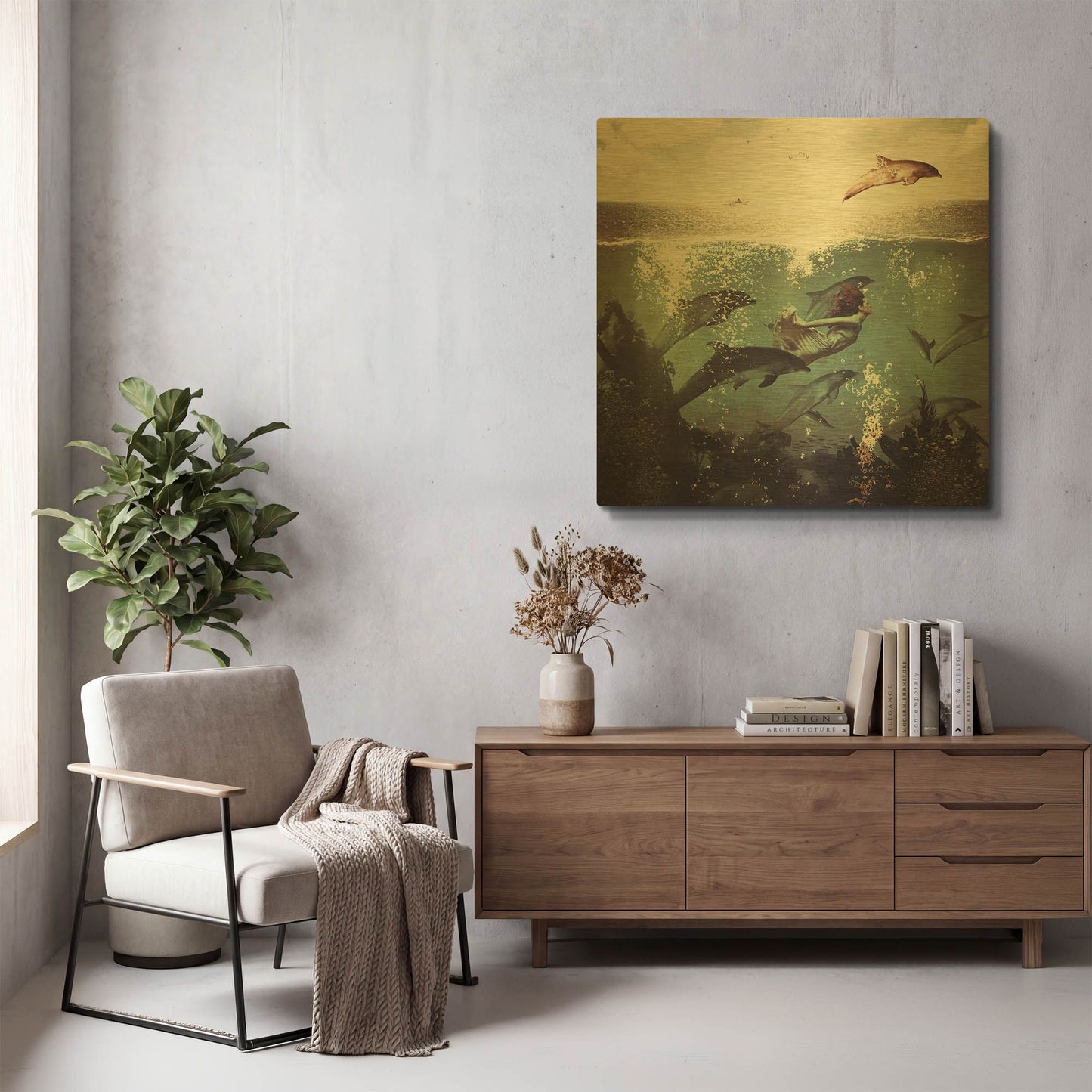 'My Favorite Morning Race' By Paula Belle Flores Gold Metal Wall Art