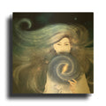 'My Secret Universe' By Paula Belle Flores Gold Metal Wall Art