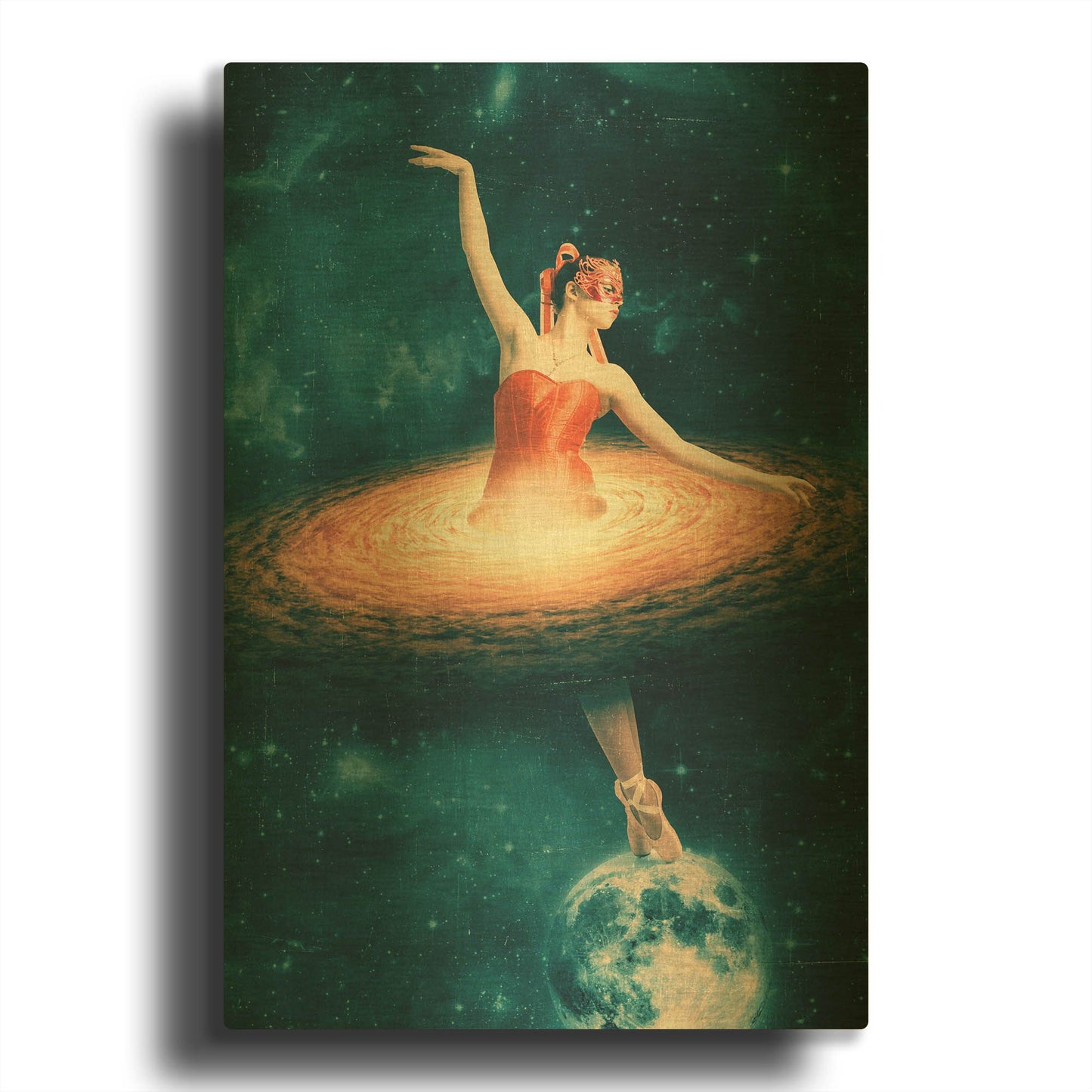 'Prima Ballerina Assoluta' By Paula Belle Flores Gold Metal Wall Art