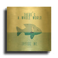 'There Is A World Inside of Me' By Paula Belle Flores Gold Metal Wall Art